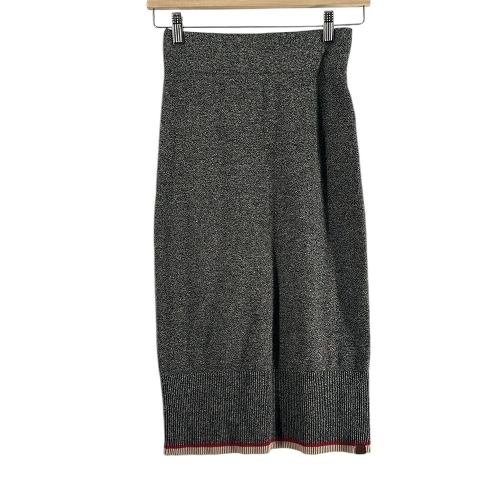 Roots Stretchy Knit Chalet Pencil midi Skirt sweater skirt cabin mountain vibes - Picture 2 of 8